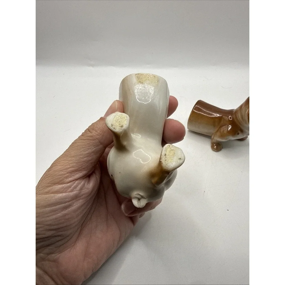 Vintage Daschund Salt Pepper Shaker RARE Weiner Dog Made In Japan (see Desc)